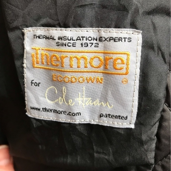 Cole Hann quilted jacket with leather trim.  Size small. - Picture 12 of 13